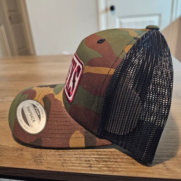 Texas Sucks Camo Snapback Trucker Hat TXSUXS Embroidered Boomer Sooner OU - Picture 5 of 9